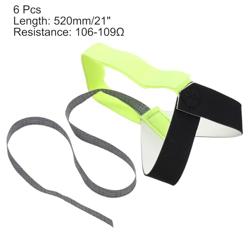 Image of MECCANIXITY 6pcs ESD Anti Static Foot Heel Straps Anti Static Wrist Strap Band Adjustable for Grounding Protecting Electronics Against Electric Shock