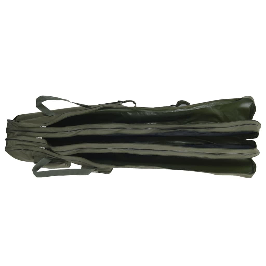 Sac de Canne à pêche Vert foncé 160 cm Tissu Oxford Fourreau Canne a Peche pour Randonnée, Pêche, Camping, Aventure -B