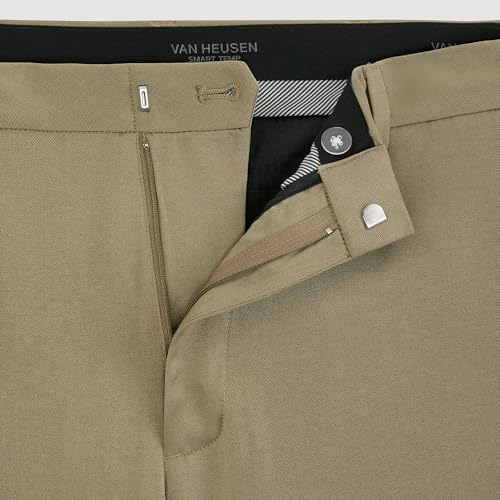 Van Heusen Men's Micax Cooling Stretch Dress Pant, Khaki Heather - Temp Control, 34IN by Van Heusen - Used condition - Image 4