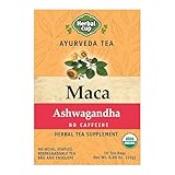 Herbal Cup Ayurveda Maca Tea, Organic Ashwagandha, No Caffeine Herbal Teas (16...