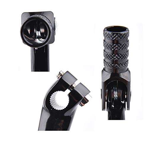 Rutu Folding Gear Shifter Shift Lever, Aluminum Dirt Bike Shift Lever, Compatible With Xr50 Crf50 Xr Crf 50Cc 70Cc 90Cc 110Cc 125C Motorcycle, Dirt Pit Bike Lifan 6061 Aviation Aluminum - Black #TOP2