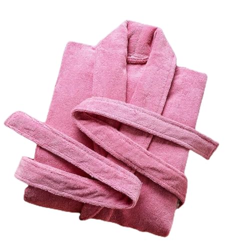 Peignoir en coton pour hommes bleu robe de chambre éponge col châle taille XL