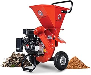 GreatCircleUSA Wood Chipper Shredder Mulcher Heavy Duty Gas Powered 3 in 1 Multi-Function 3