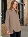 ANRABESS Women's Long Sleeve Henley Tops Tunic Sweatshirt Loose Slit Casual Button Shirts Pullover 2026 Spring Winter Outfits Khaki Large