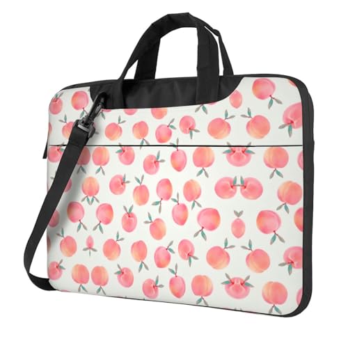 Sacoche pc portable motif pêche rouge avec rangement pour ordinateur portable femme