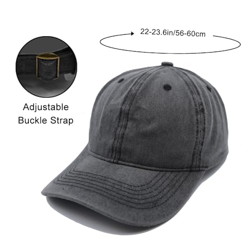 Gorra de Béisbol Bordada Gato Negro Divertido miniatura 6