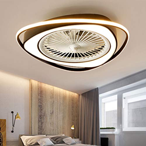 Ventilateur de plafond plafonnier LED invisible pour salon et bureau contemporain