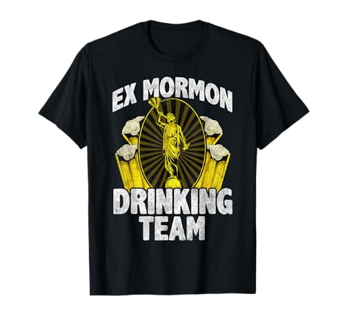 Ex Mormon t-shirt Anti Religione Idea Regalo Bere Team Maglietta
