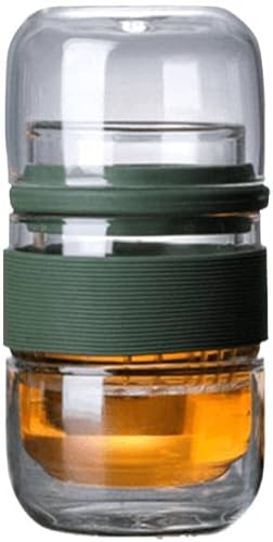 Browze Taza de té de viaje con infusor (verde)