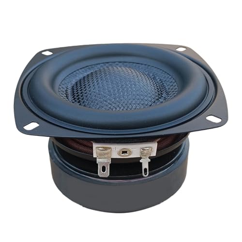 UNTERING Subwoofer de 4 pulgadas, altavoz de graves de 40 W, alta sensibilidad, extremo bajo, sonido superior, bajas frecuencias, apto para teatro, conos de fibra de vidrio