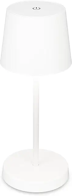 BRILONER Akku Lampe: Dimmbare LED Tischleuchte mit Touch, USB-aufladbar, Warmweiß