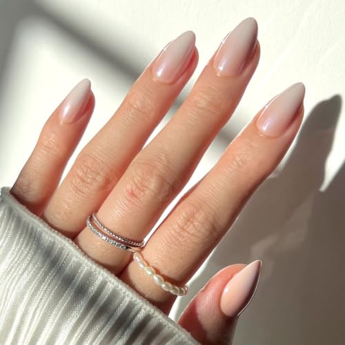 Glamnetic Press On Nails, Short Almond Glazed, Fake Nails 30pc Nail Kit