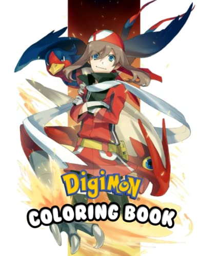 Digimon Coloring Book: Perfect Coloring Book For Adults and Kids With Incredible Illustrations Of Digimon Coloring And Having Fun.