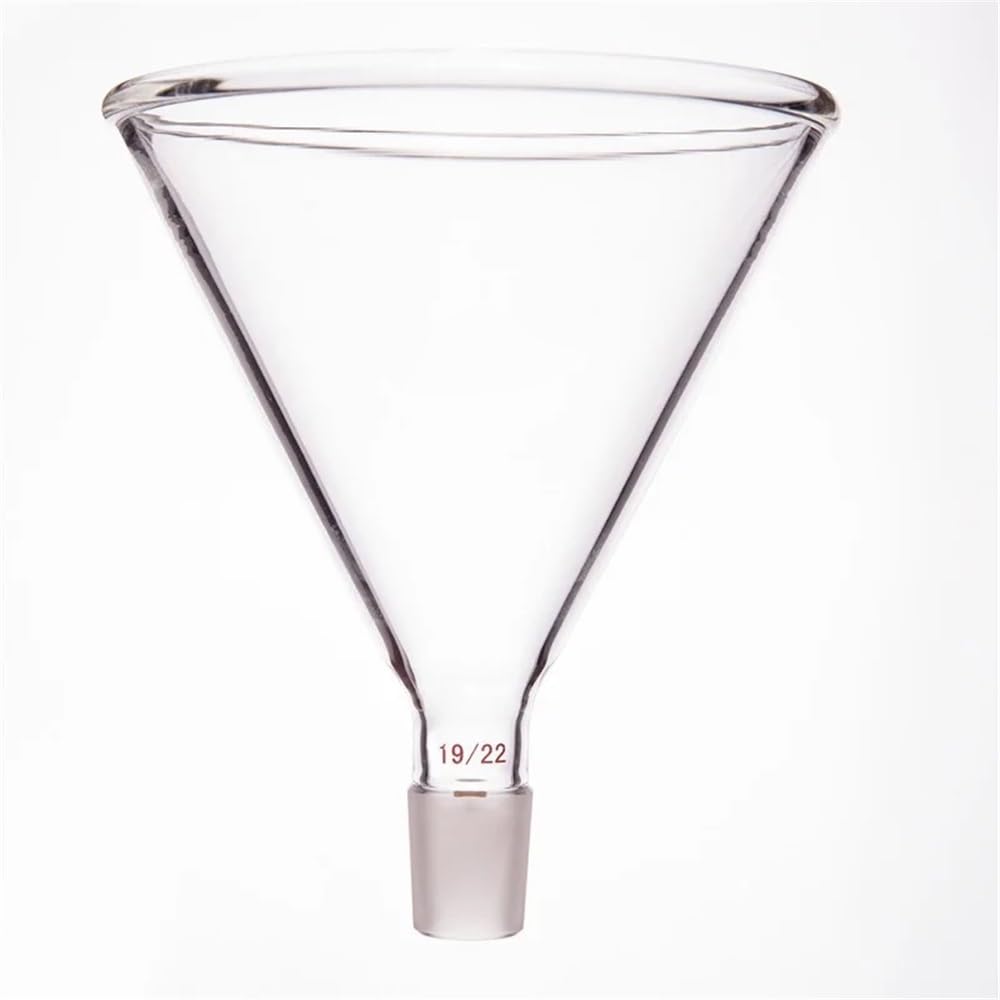 Attrezzature e forniture di laboratorio Imbuto triangolare Φ50mm Φ75mm Φ100mm 19/22 24/40 29/42 di addizione in vetro borosilicato F18