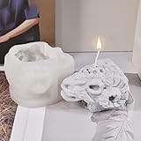 3D Skull Mold Skull Sheep Candle Mold Sheep Soap Mold Animal Mold Skull Candle Mold Silicone Mold fo