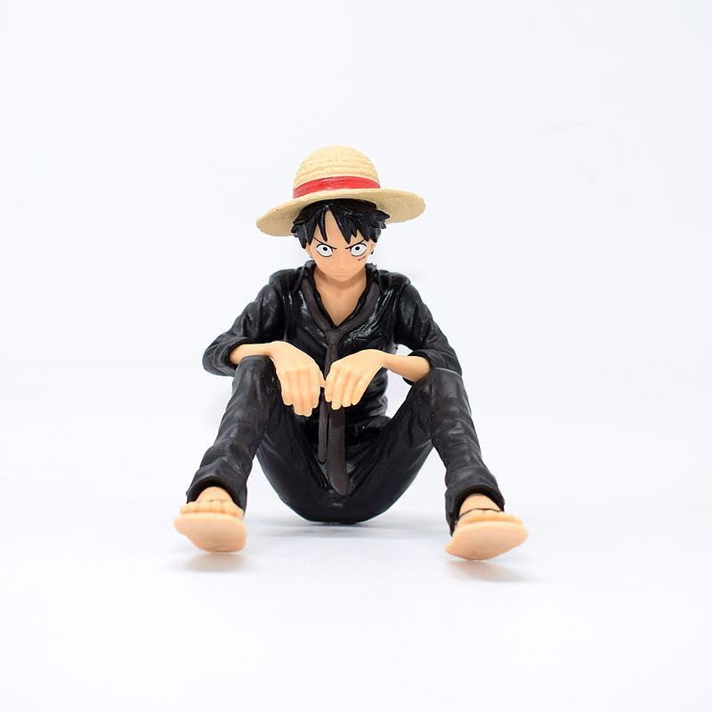 BOENJOY Gifts- Anime One Piece Monkey D. Luffy Action Figures, Toy for Car Dashboard, Study Table, Office Desk Collectible, Limited Edition, Anime Manga (Black Clothes Sitting) (B0CTXLCWCG) Amazon Price History, Amazon Price Tracker