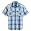 Ivory/Blue Plaid