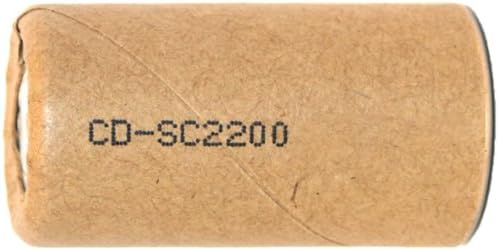 250 x Sub C 2200 mAh NiCd Batteries (Paper Wrapped)