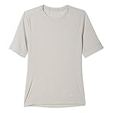 Cuello redondo. adidas T-Shirt SN S/S W Camiseta-Mujer, Beige (Talco), S