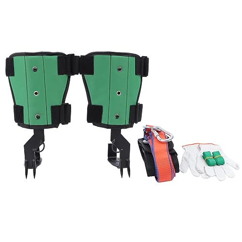 PANEKOLO Arborist Climbing Kit,Tree Climbing Spikes Set,330lbs Load Capacity Tree Climbing Gear with Waist-Type Safety Belt,Allows to Easily Cut Down Wood,Pick Fruit,Repair Branches