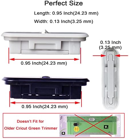 Likart 8 Pack Paper Cutter Replacement Blades for Cricut Portable Trimmer Replacement Blades for Cricut Cutter/Cricut Roll Holder/Xinart Paper Cutter(6 Cutting Blades & 2 Scoring Blades)