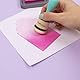 Craftelier - Tintenapplikator Set für Scrapbooking und andere Bastelarbeiten | Enthält 2 Applikatoren mit Klettverschluss + 5 austauschbare runde Pads mit 30 mm Durchmesser | Farbe Türkis
