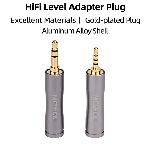 Adaptador de auriculares 4.4mm hembra a 3.5mm macho miniatura 4