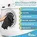 AIDEA Microfiber Cleaning Cloth-8PK, Soft Microfiber Towels for Cars, Absorbent Cleaning Rags, Lint-Free Streak-Free Wash Cloths for House, Kitchen, Window(12in.x16in), Black