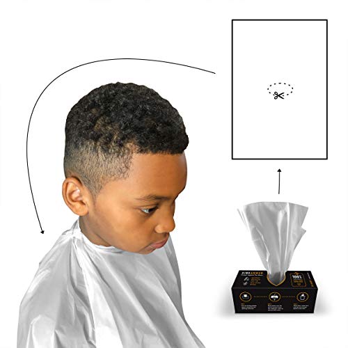 SINKARMOR - Premium Barber Biodegradable Disposable Sink Guards - Beard Trimmer for Men Apron Cape & Beard Bib Alternative - Single Use - 20 Count