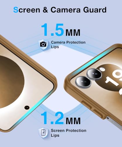 Image of NO.1 Magnetic for Samsung Galaxy Z Flip 8 Case with MagSafe | [Military Grade Drop Tested][Translucent Matte][Anti-Fingerprint] Soft Silicone Bumper for Samsung Flip 8 Case Slim,Coffee