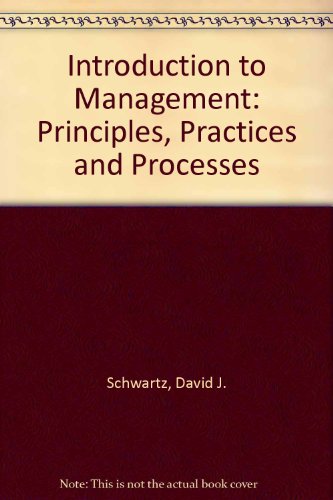 Introduction to management: Principles, practic... 0155434233 Book Cover