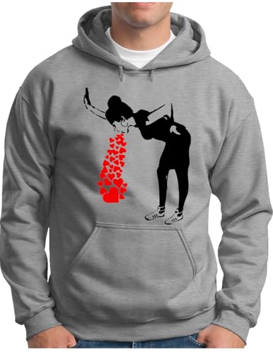 Sweat à capuche Banksy homme coupe confortable grande taille S au 5XL style urbain