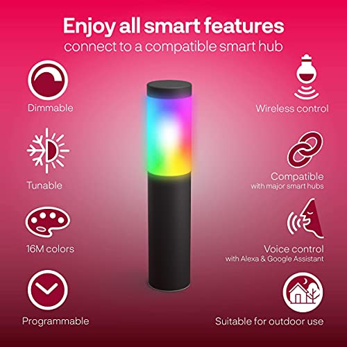 Innr Zigbee Smart Outdoor Pedestal Light Set And Extra Pedestal Bundle thumb #2