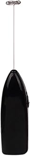 Electric Coffee Whisk Foam Maker Milk Foamer Egg Mixer for Kitchen Cooking, ABS Stainless Steel Battery Not Included, widely used in kitchen and restaurant(Black)