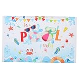 Entretenimiento : ideal para fiestas en la piscina, picnics al aire libre, este anillo de natación diversión y sin fin, decoraciones para fiestas de cumpleaños en la piscina, de fotos de verano