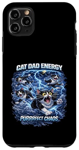 Cat Dad Energy Quote, Cat Dads Cat Humor Fathers Felines �X�}�z�P�[�X iPhone 11 Pro Max �p