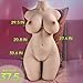 37.5LB Life Size Sex Doll with Flexible Torso, with Realistic Full Size Body Skin Texture, Soft Butt Big Breasts Pussy Ass Masturbation Hole & Breast Sex, Realistic Adult Male Sex Dolls for Orgasm.