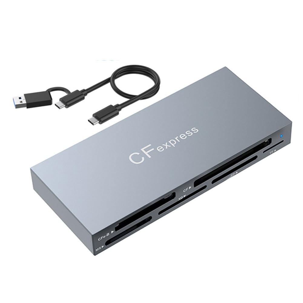 Czytnik kart CFexpressB 6 w 1, czytnik kart USB 3.2 do karty SD/TF/MS/XD/adapter do odczytu 6 kart jednocześnie
