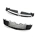 Front Bumper Upper Grille+ Lower Grill Set Compatible with 2011 2012 2013 2014 Chevy CRUZE Eco LS LT LTZ Black