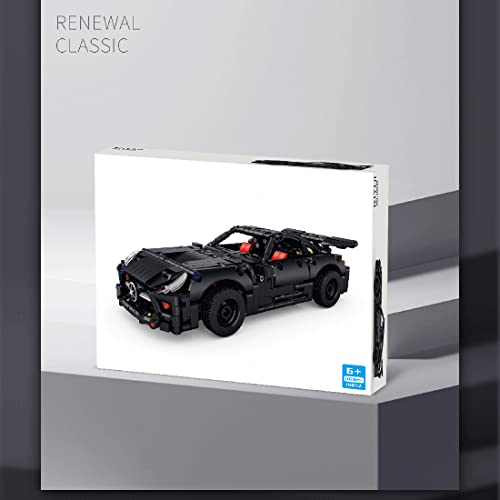 TopBau Technik 1/14 Modular Auto Bausteine, 1160+ Teile Retro Sportwagen Modell, Klassische Rennauto Rennwagen… – Bild 7