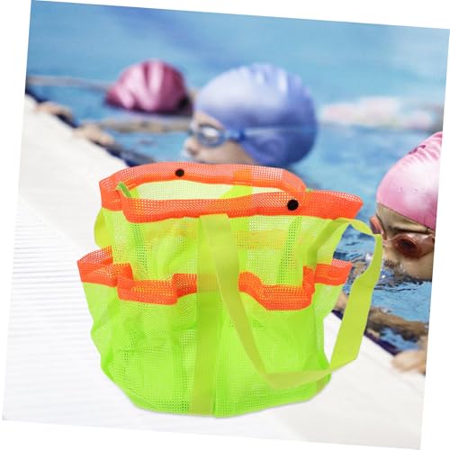 Mesh Beach Tote Bag for Clothes Towels Swimming Supplies Lightweight Portable Pool Bag Handheld Design for Travel College Outdoor Activities4