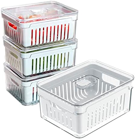 House Organizer Kit 4 Organizadores Geladeira Armário Cozinha 2,2...