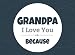 Grandpa I Love You Because: Prompted Fill In Blank I Love You Book for Grandpa; Gift Book for Grandpa; Things I Love About You Book for Grandfathers, ... (I Love You Because Book) (Volume 9)