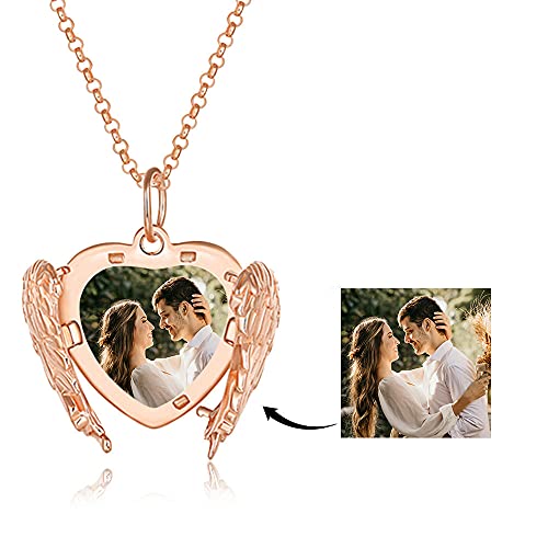 Collier Personnalisé. Collier En Argent Sterling 925. Colliers Photo PersonnaliséS. Pour Les Amis Enfants Amoureux Anniversaire NoëL Cadeaux Personnalisé Cover