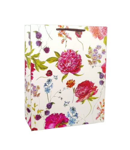 Image of TASCHE Paper Alekhya Design Paper Bag For Return Gift, Small Presents, Weddings, Birthday, Holiday Presents (Size 12 X 9.5 X 4 Inch | Pack Of 8), Multicolor
