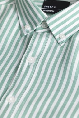 Image of SNITCH Stripehaven Green Stripe Shirt