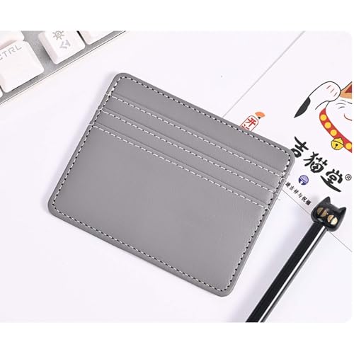 Credit Card Holder for Men with 4 Card Slots, RFID Blocking Mens Wallet Small Card Holder Wallet Ultrathin Design Business Card Holder Slim Wallet for Organize 4 Cards (Style 1, Black) 7