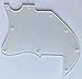 For Fender Tele Merle Haggard F Hole Thinline Blank Guitar Pickguard (1 Ply Clear Transparent)