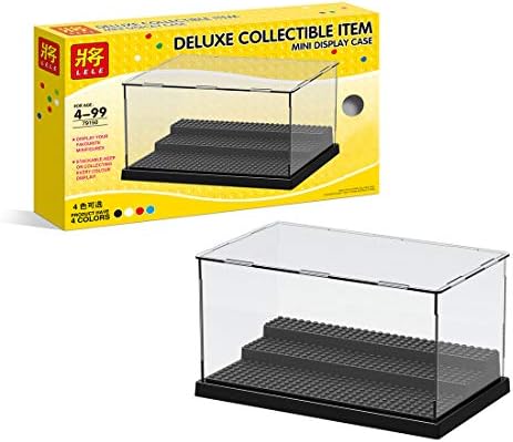 RAVPump Large Acrylic Display Case/Box 3 Step Dustproof Assembly Showcase for Blocks Minifigure Display Case - Color Random