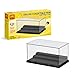 Scakbyer 3 Steps Display Case Display Box Dustproof Showcase Dust Cover for Minifigure Action Figures Blocks Gifts for Children, Assembly Plastic Random Color